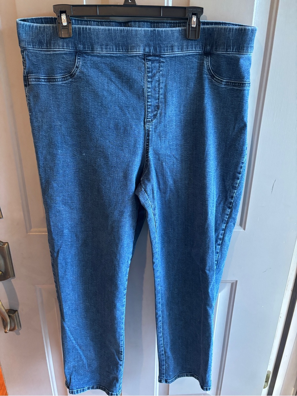 Karen Scott Dark Blue Stretch pull on jeans size XXL